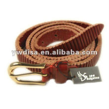 Ceinture en cuir véritable de mode Ceinture étroite